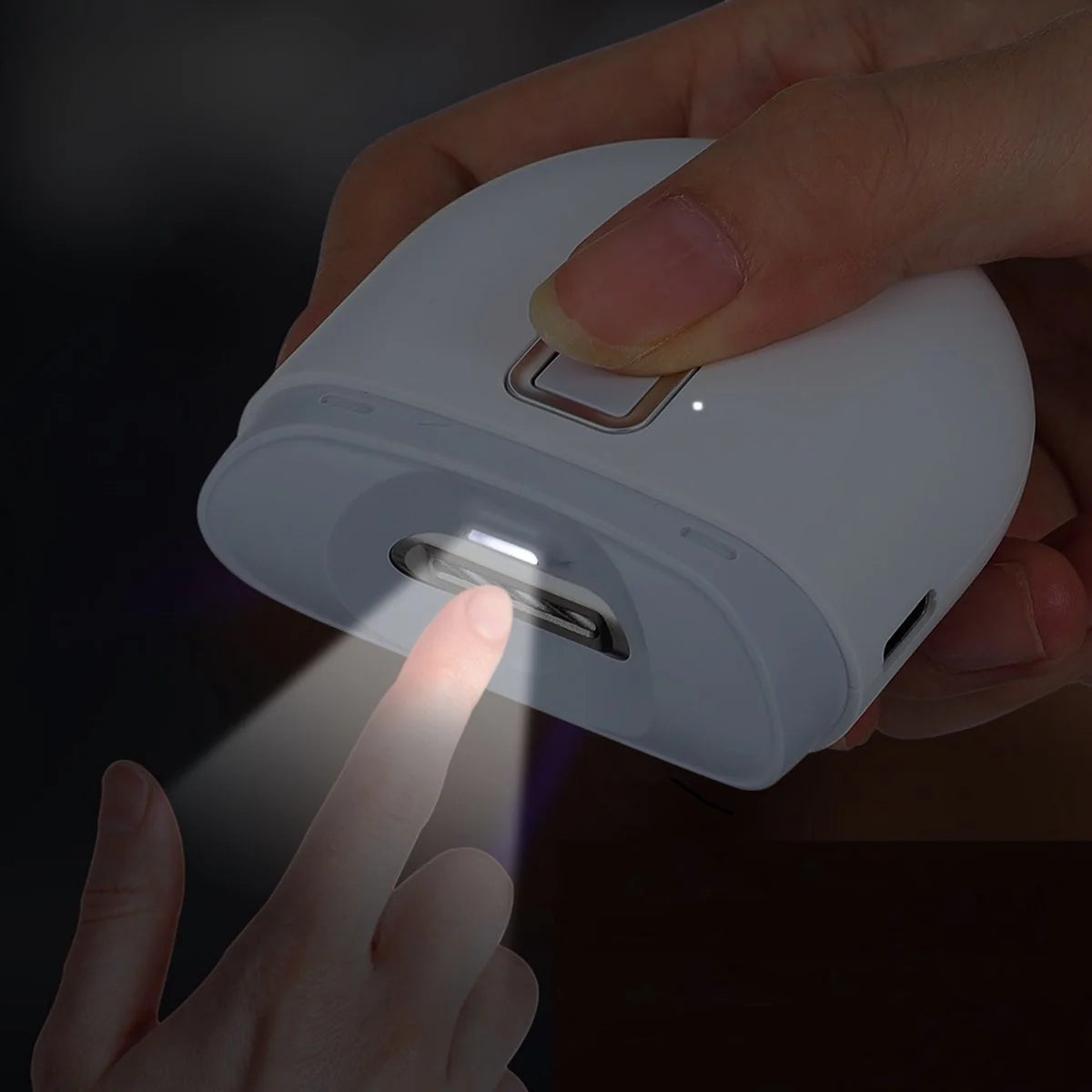 Fraguas Home TrimGlow — Cortauñas Eléctrico con Luz y Pulido