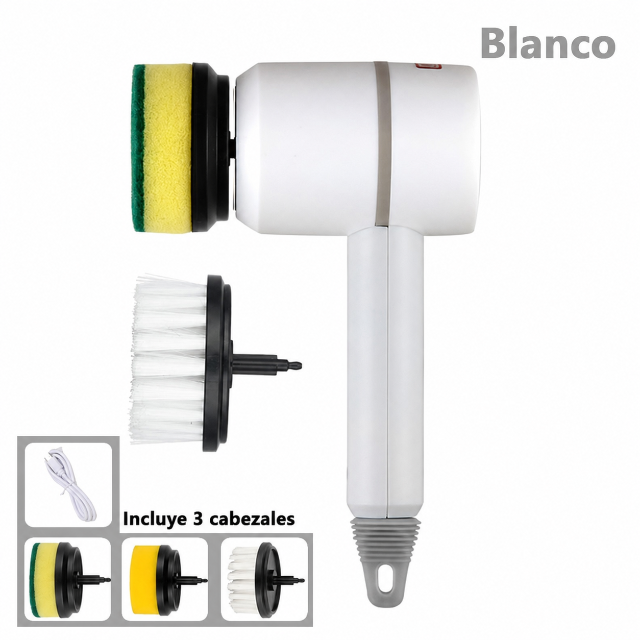 Fraguas Home SpinClean — Cepillo Eléctrico de Limpieza 3 en 1
