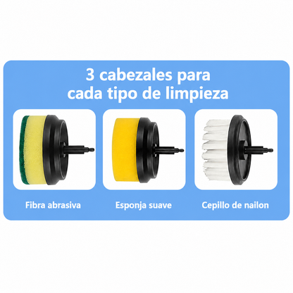 Fraguas Home SpinClean — Cepillo Eléctrico de Limpieza 3 en 1