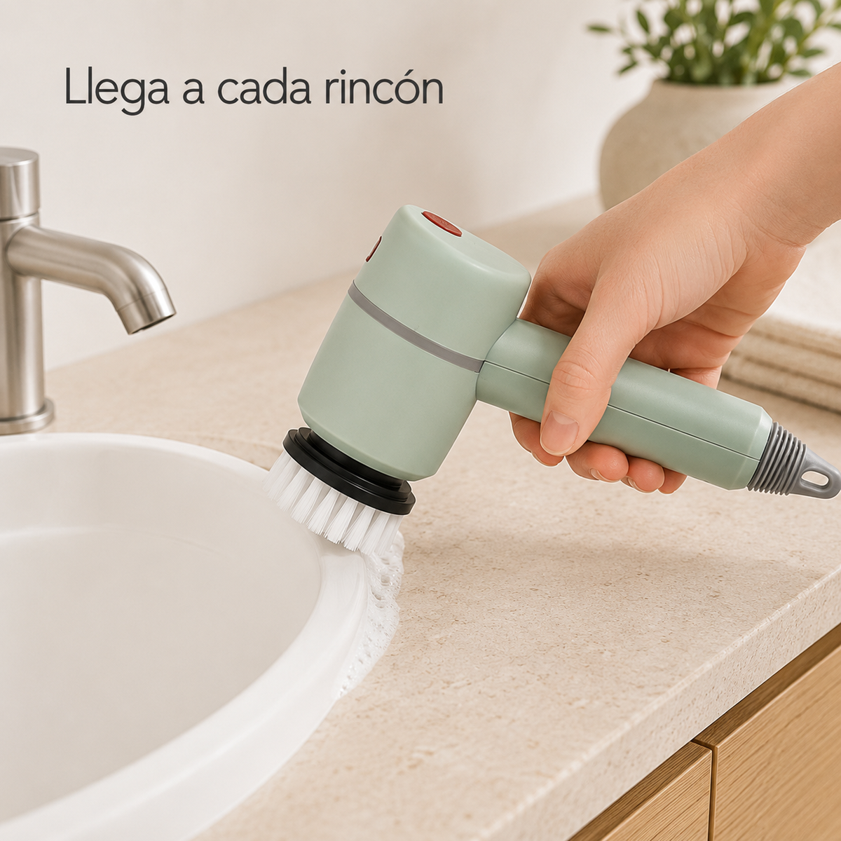 Fraguas Home SpinClean — Cepillo Eléctrico de Limpieza 3 en 1