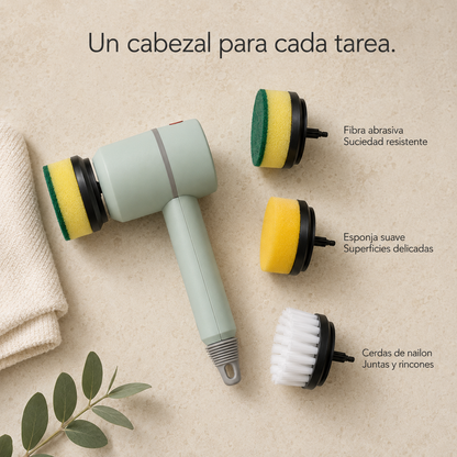 Fraguas Home SpinClean — Cepillo Eléctrico de Limpieza 3 en 1