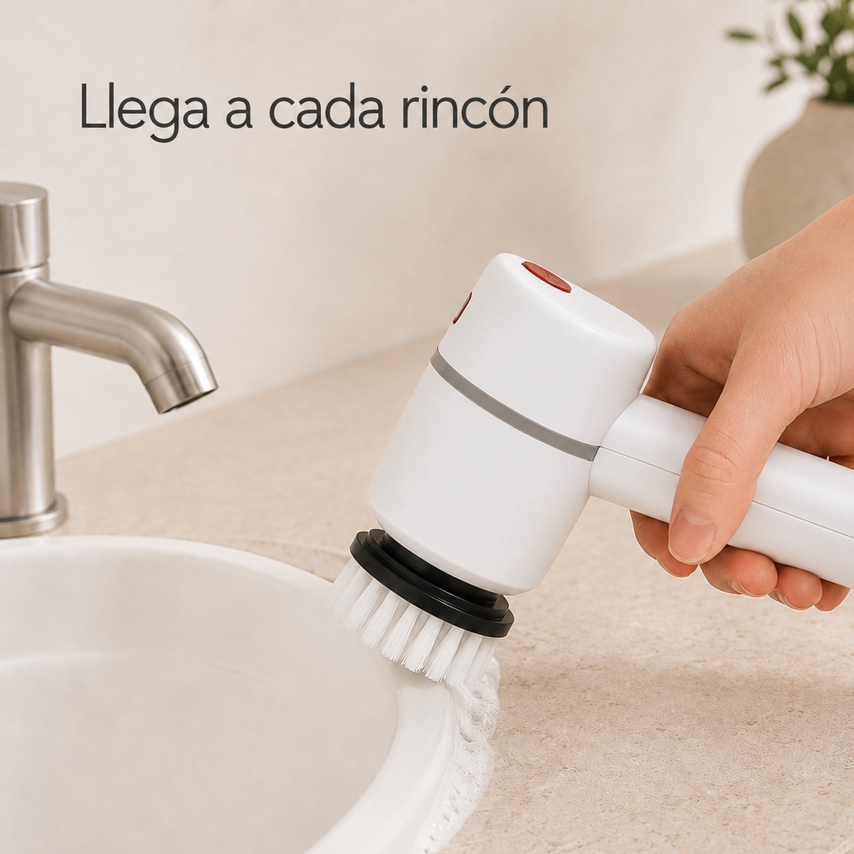Fraguas Home SpinClean — Cepillo Eléctrico de Limpieza 3 en 1