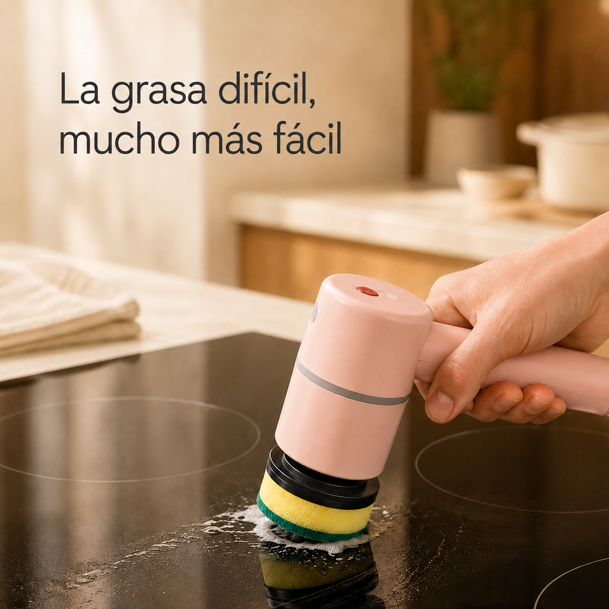 Fraguas Home SpinClean — Cepillo Eléctrico de Limpieza 3 en 1