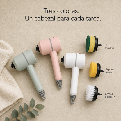 Fraguas Home SpinClean — Cepillo Eléctrico de Limpieza 3 en 1