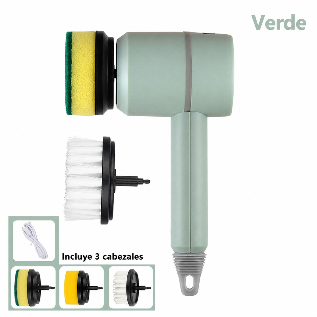 Fraguas Home SpinClean — Cepillo Eléctrico de Limpieza 3 en 1