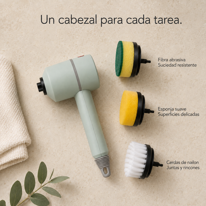 Fraguas Home SpinClean — Cepillo Eléctrico de Limpieza 3 en 1